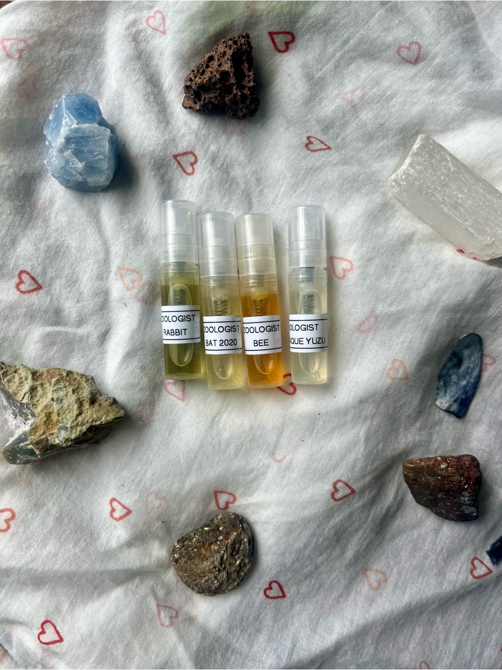 Sample Perfume Vial Set — Unbranded Clear, Yellow, Light Green